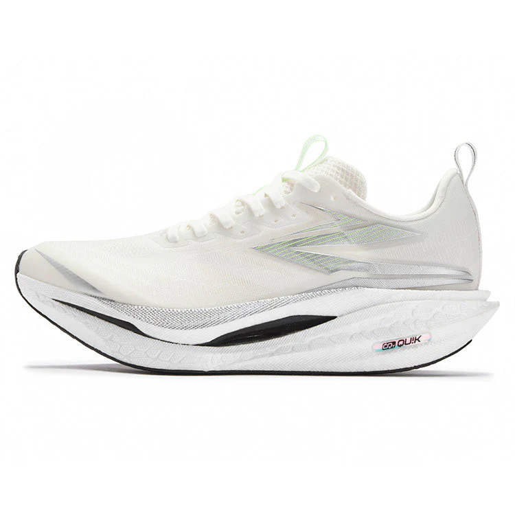 361° Flame 4 ET Cushioning Slip Resistant Abrasion Resistant Breathable Low top Running Shoes Unisex Silver White
