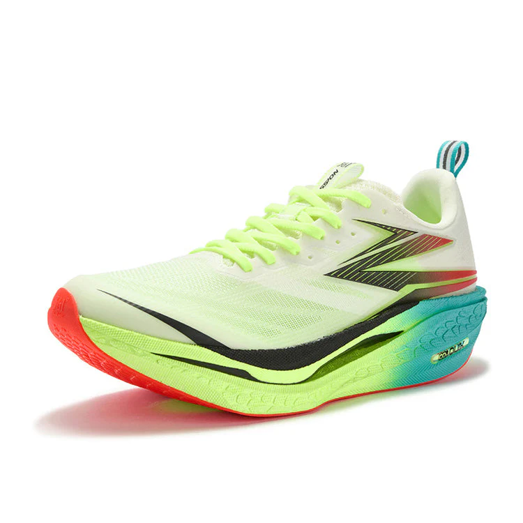 361° Flame 4 ET Cushioning Slip Resistant Abrasion Resistant Low top Running Shoes Unisex Neon Solar Yellow - Image 2