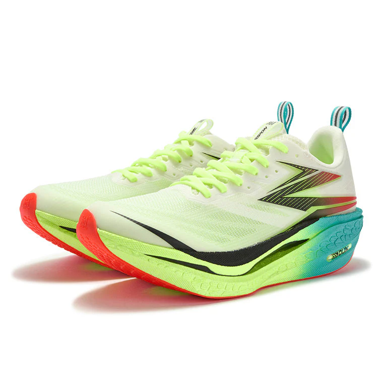 361° Flame 4 ET Cushioning Slip Resistant Abrasion Resistant Low top Running Shoes Unisex Neon Solar Yellow - Image 3