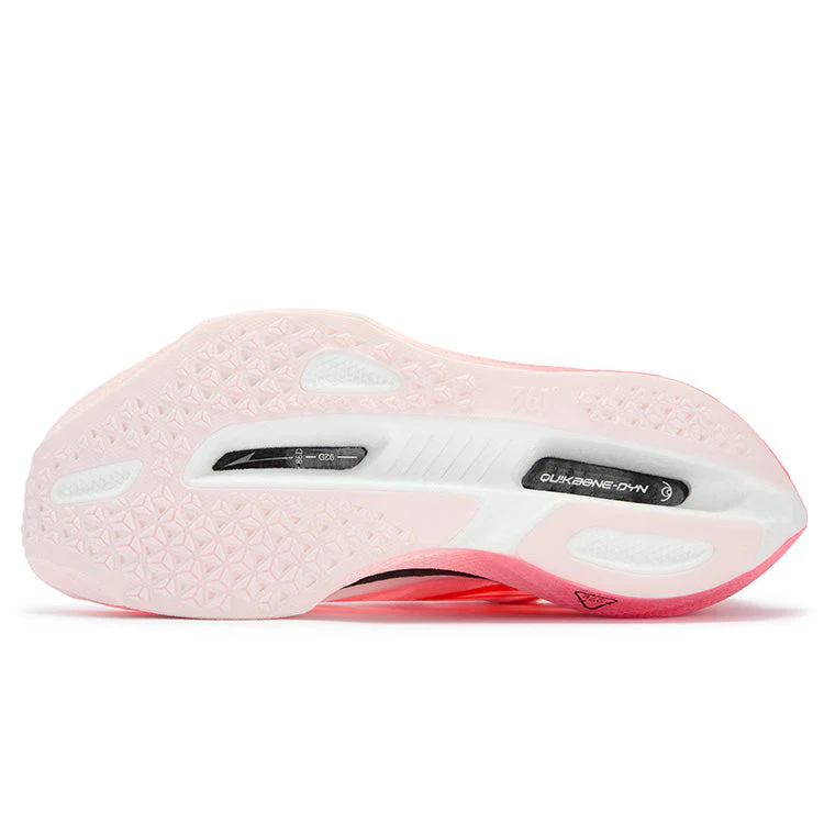 361° Flame 5 Cushioning Abrasion Resistant Breathable Low top Carbon Plate Running Shoes Unisex Neon Light Coral - Image 5