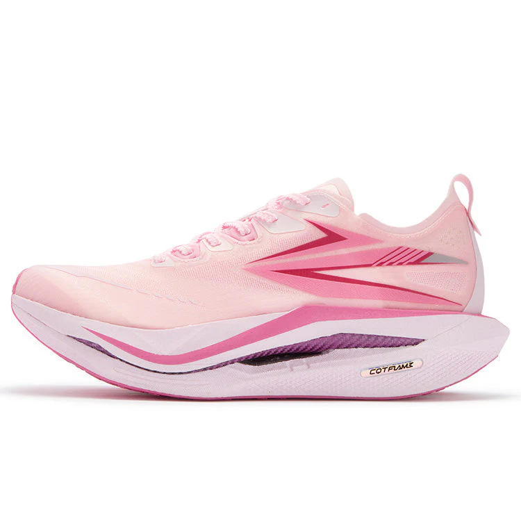 361° Flame 5 Cushioning Abrasion Resistant Breathable Low top Running Shoes Unisex Pure White Pink
