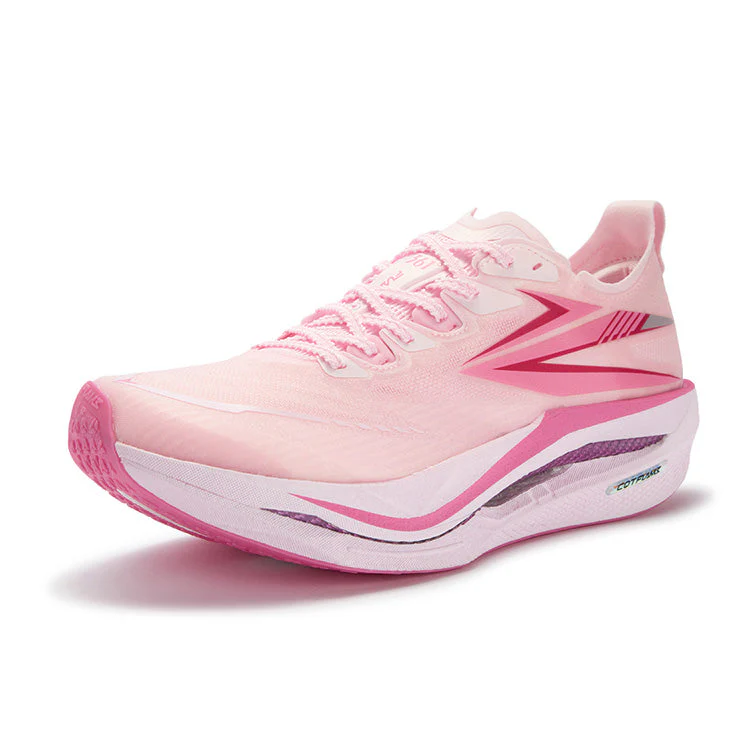 361° Flame 5 Cushioning Abrasion Resistant Breathable Low top Running Shoes Unisex Pure White Pink - Image 2