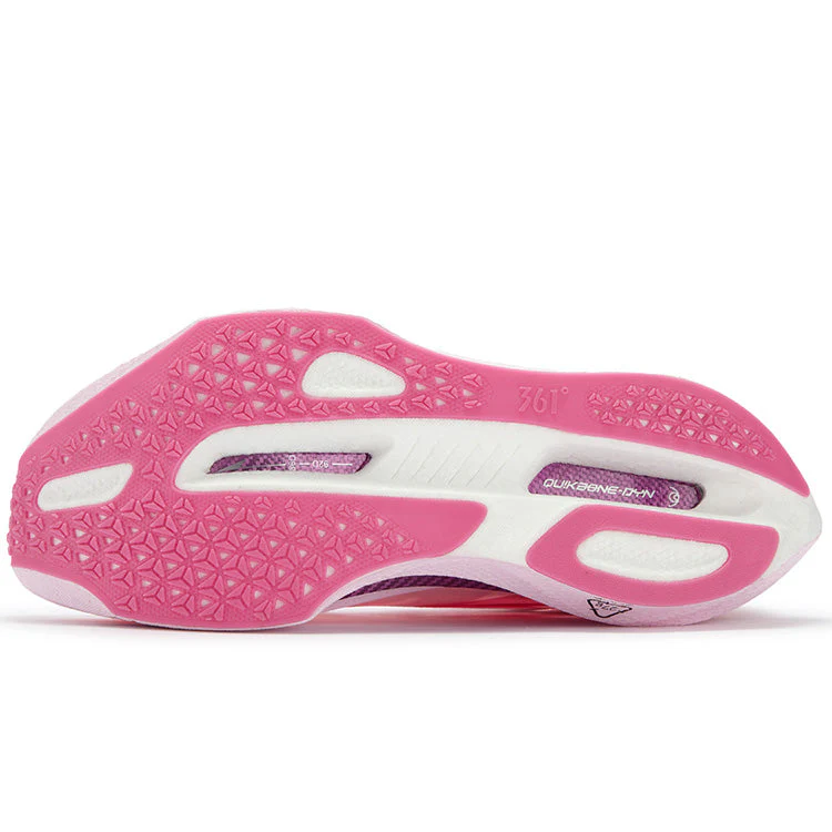 361° Flame 5 Cushioning Abrasion Resistant Breathable Low top Running Shoes Unisex Pure White Pink - Image 5