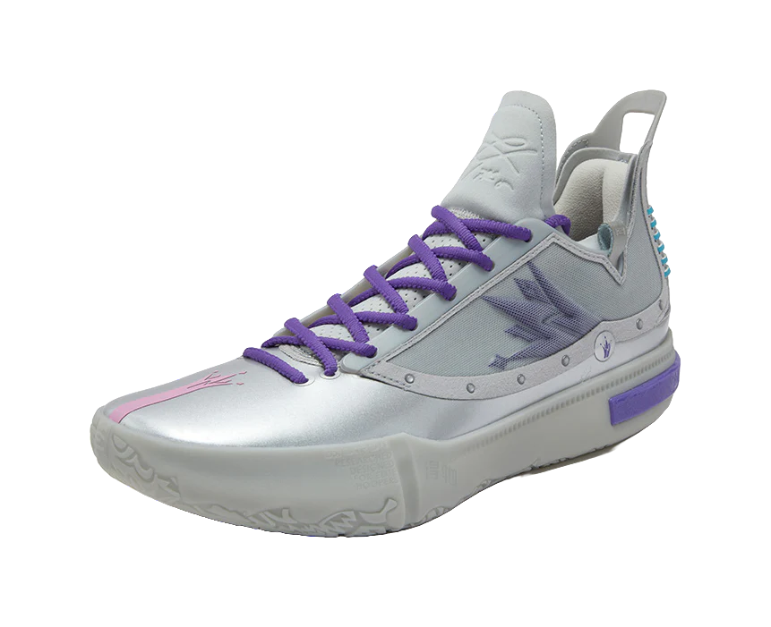 361° Nikola Jokić Joker 1 GT 'Peppa Pig Space' - Basketball Shoes Men's Silver Pink Purple - Image 3