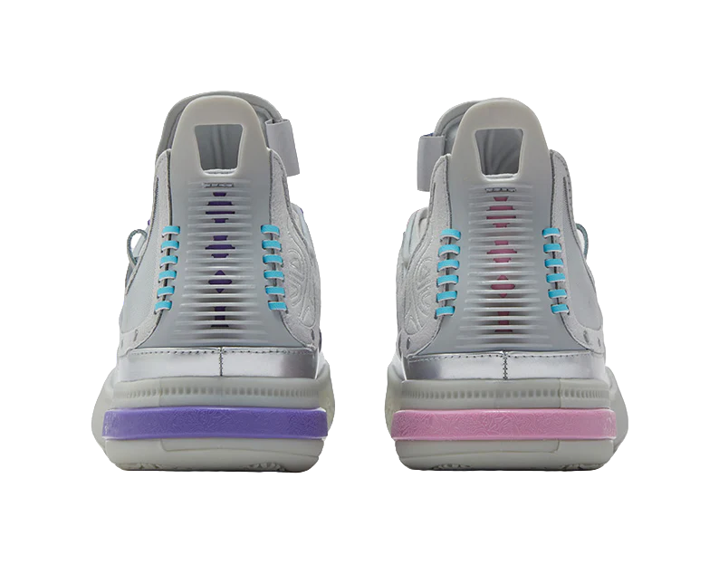 361° Nikola Jokić Joker 1 GT 'Peppa Pig Space' - Basketball Shoes Men's Silver Pink Purple - Image 4