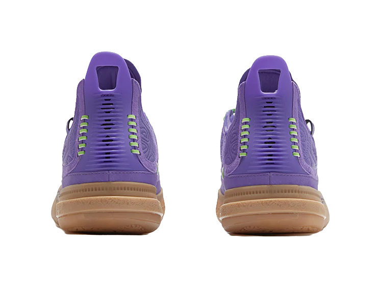 361° Nikola Jokić Joker 1 GT 'Joker' - Basketball Shoes Men's Purple/Green - Image 4