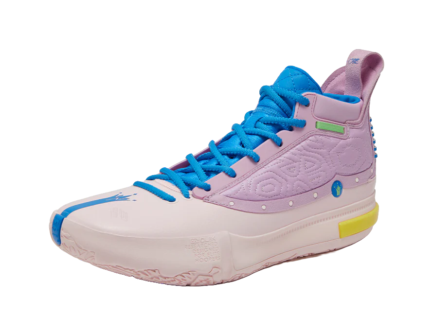 361° Nikola Jokić Joker 1 GT 'Peppa Pig' - Basketball Shoes Men's Pink Red Blue - Image 3