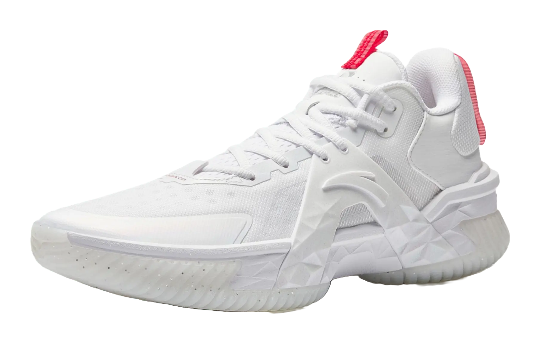 ANTA Men's Air Space 5 Basketball Shoes - Nitrogen Cushioning, Slip & Abrasion Resistant, White - Image 3