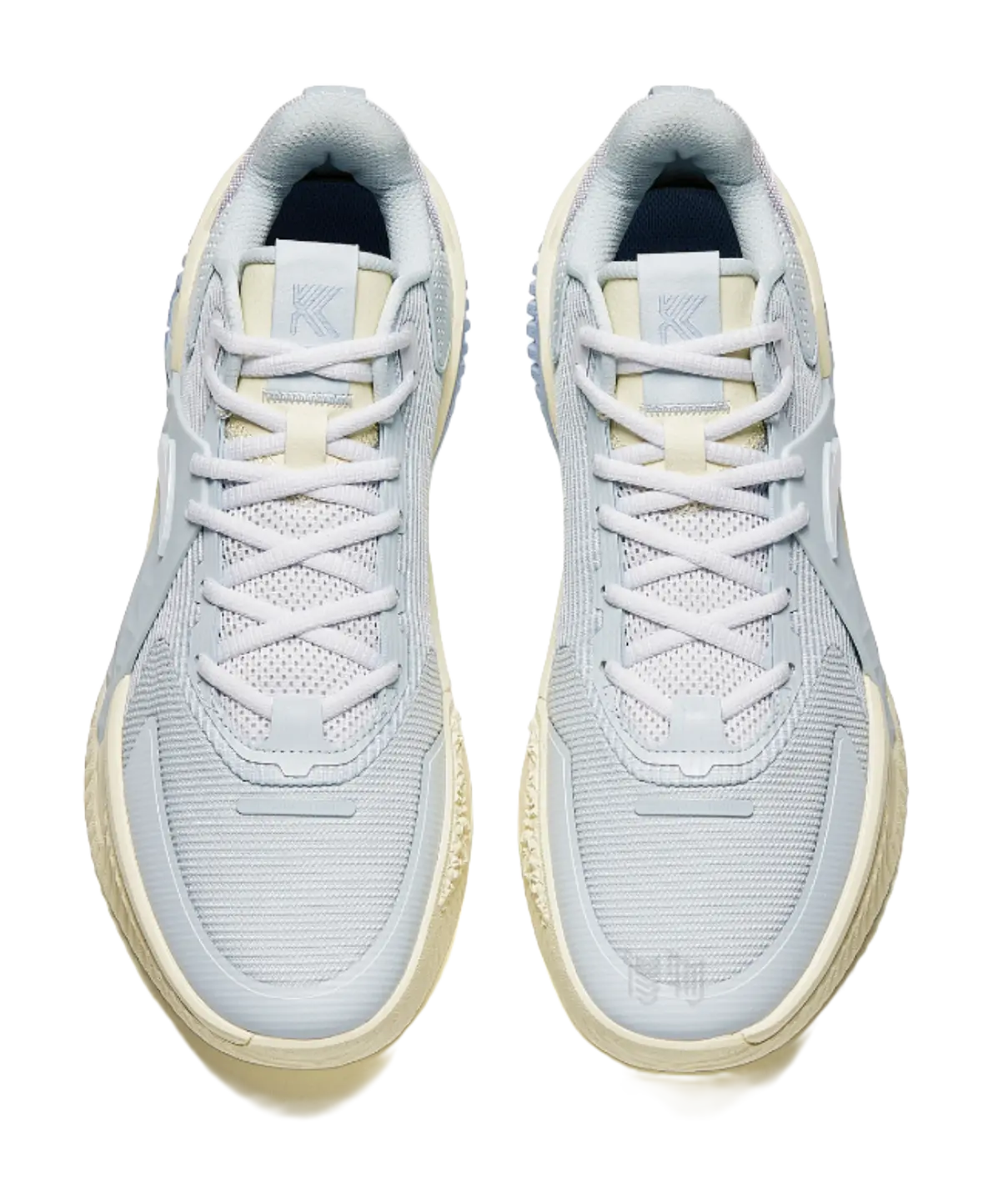 ANTA Airspace 5 Men's Low Top Basketball Shoes Light Mist Gray/Anta White - Image 4