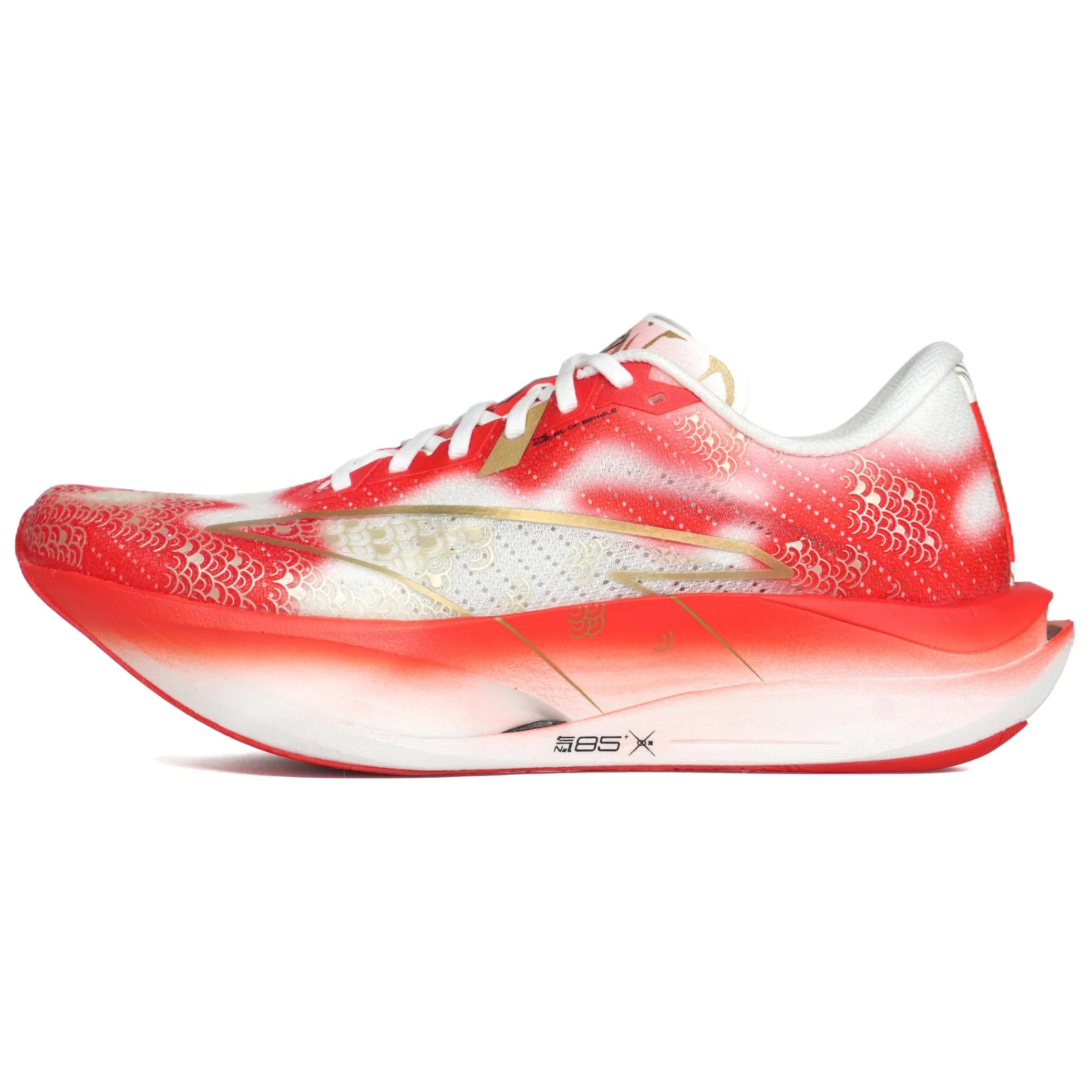 Anta C202 7.0 Cushioning Breathable Low top Marathon Racing Running Shoes Mens White Red