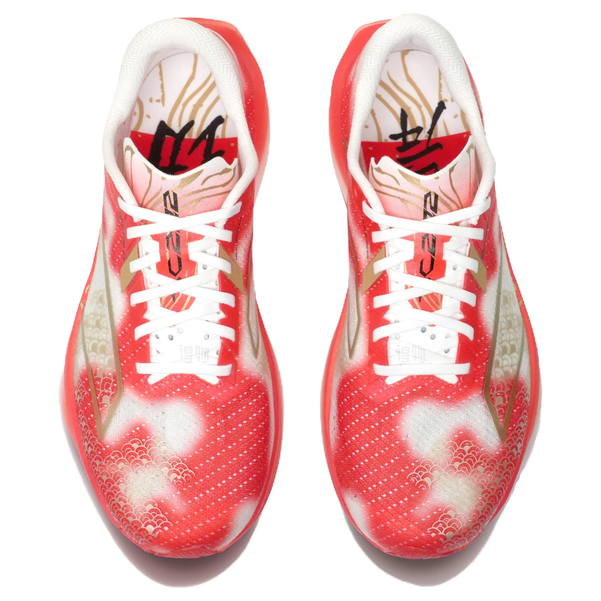 Anta C202 7.0 Cushioning Breathable Low top Marathon Racing Running Shoes Mens White Red - Image 3