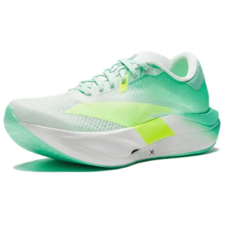 Anta C202 7.0 Low top Carbon Plate Racing Running Shoes Mens Papyrus White Thousand Mountain Green Neon Yellow - Image 2