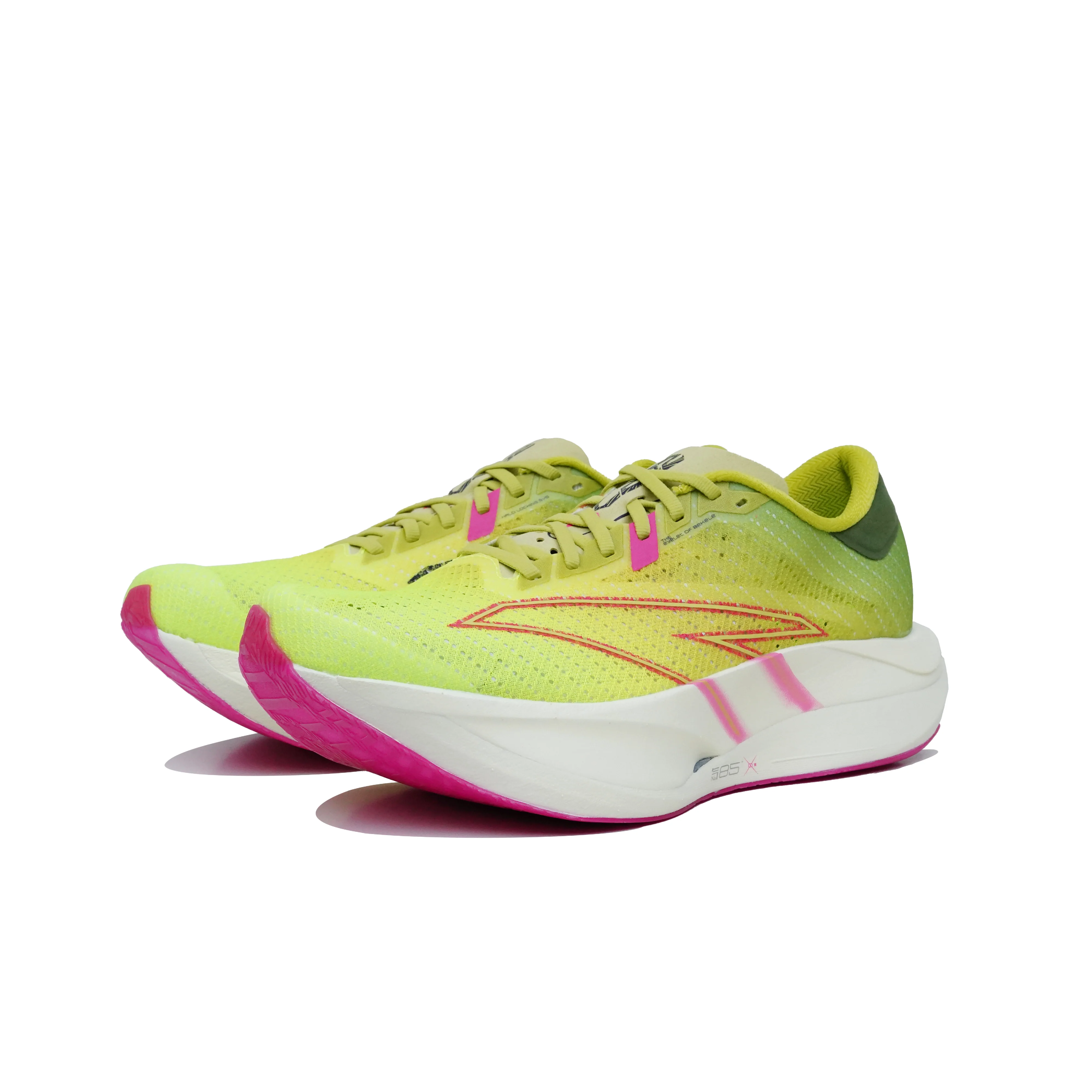 Anta C202 7.0 Low top Racing Running Shoes Mens Green Yellow Red - Image 3