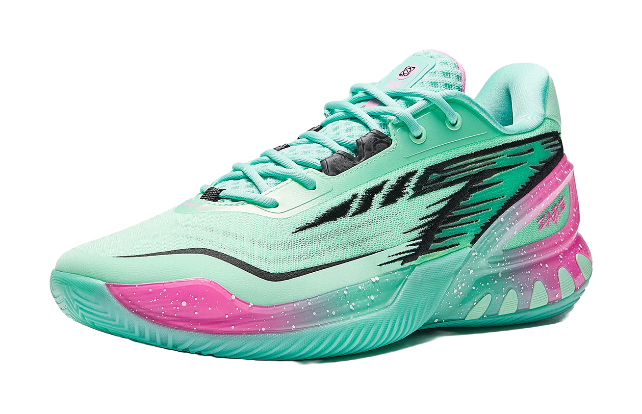 Anta Instant Zap 3 'Christmas' - Basketball Shoes Men's Green Pink - Image 2