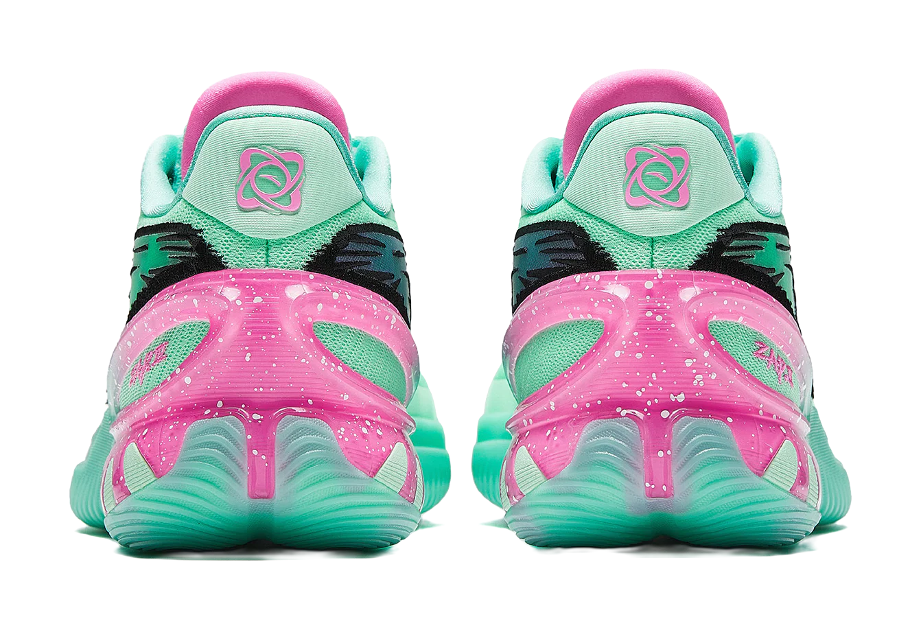 Anta Instant Zap 3 'Christmas' - Basketball Shoes Men's Green Pink - Image 4