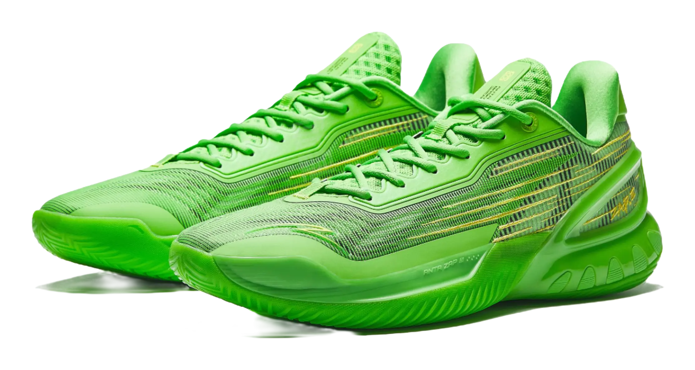 Anta Instant Zap 3 Donte DiVincenzo 'Green Snake' - Basketball Shoes - Green Gold - Image 3