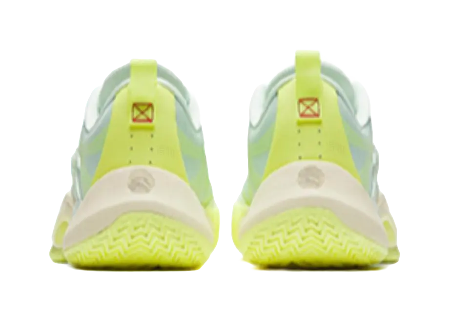 Anta Instantaneous 1 Basketball Shoes Men's Cushioning Wear-Resistant White Yellow Green - Image 4