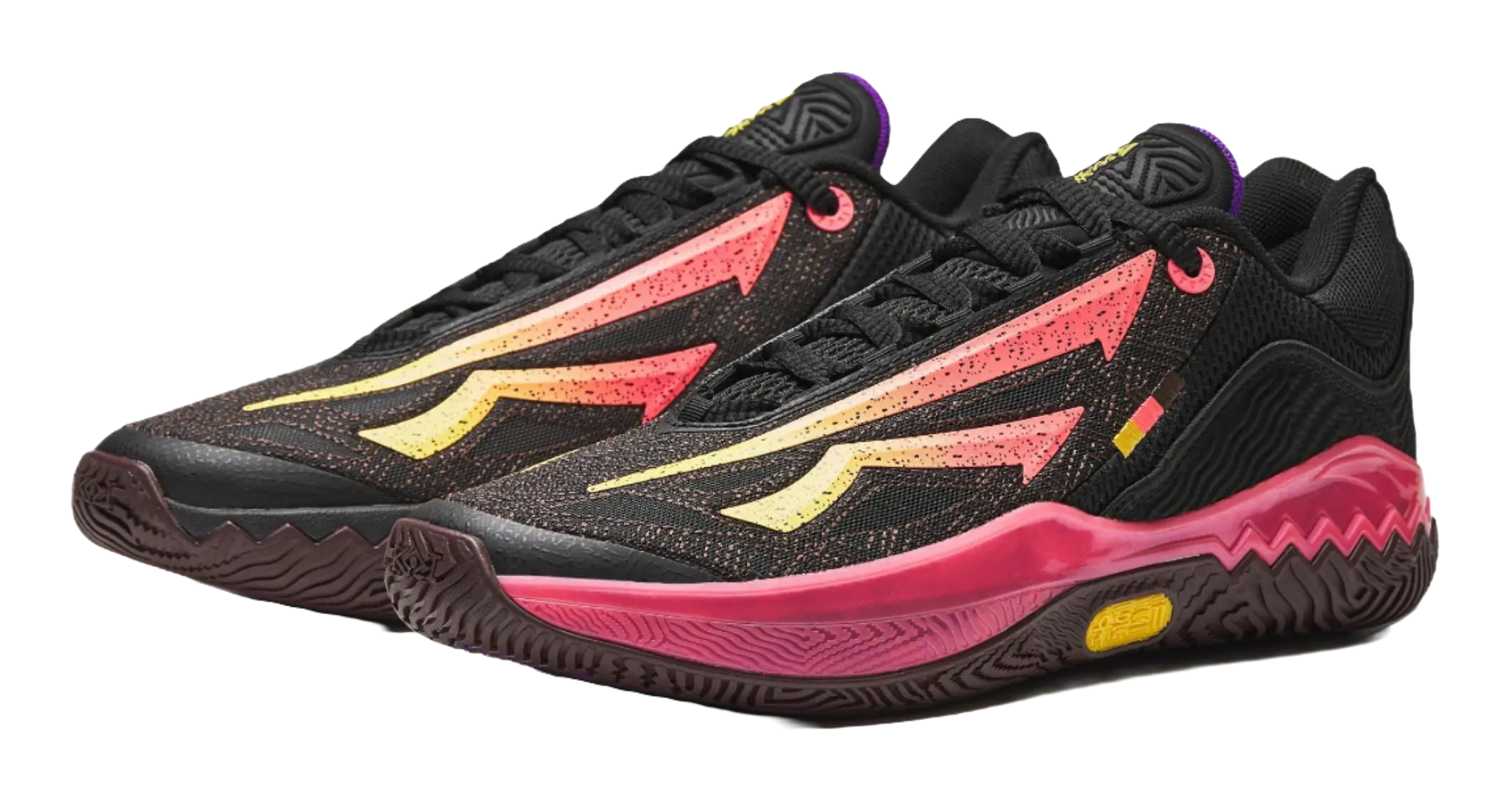 Anta KAI SPEED 2 Blaze Twin Flames - Basketball Shoes Mens Black Pink - Image 4