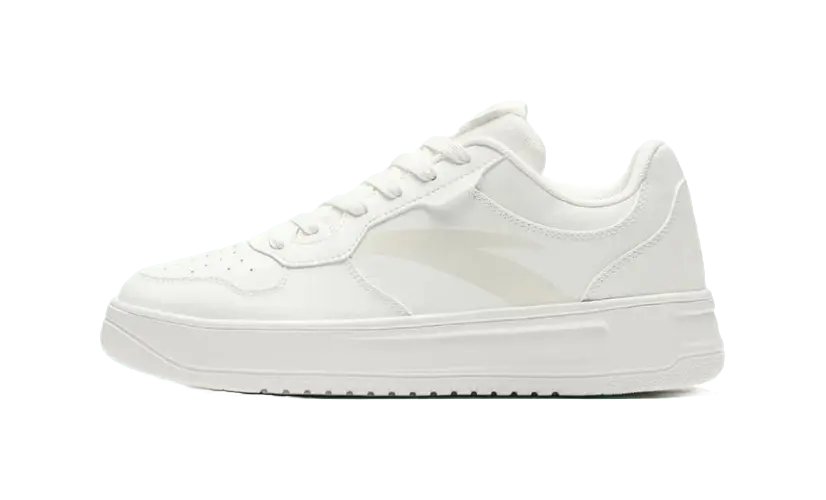 Anta Men's Slip Resistant Cushioned Skateboard Shoes White - Image 4