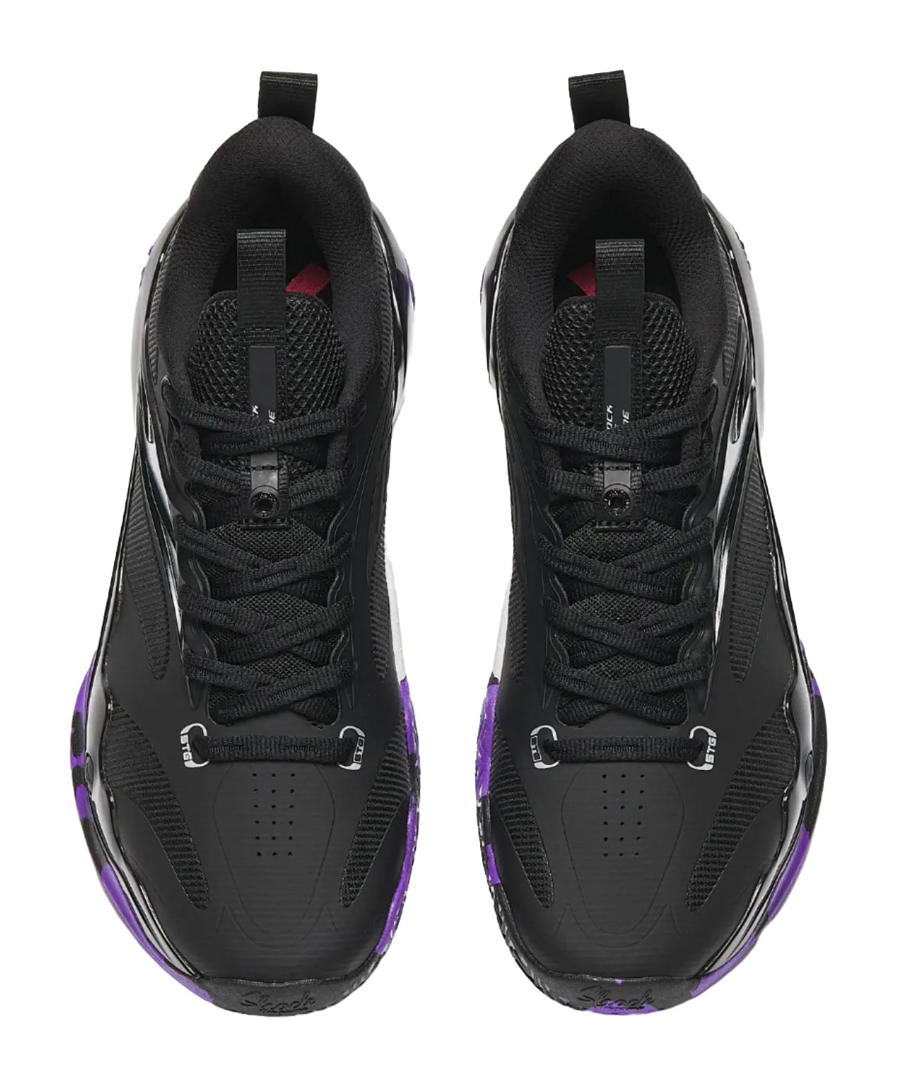 ANTA Shock Wave 4 BM 'Black Silver and Purple' - Image 4
