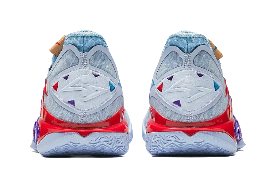 ANTA Shock Wave 5 Men's Basketball Shoes Blue Purple - Image 6