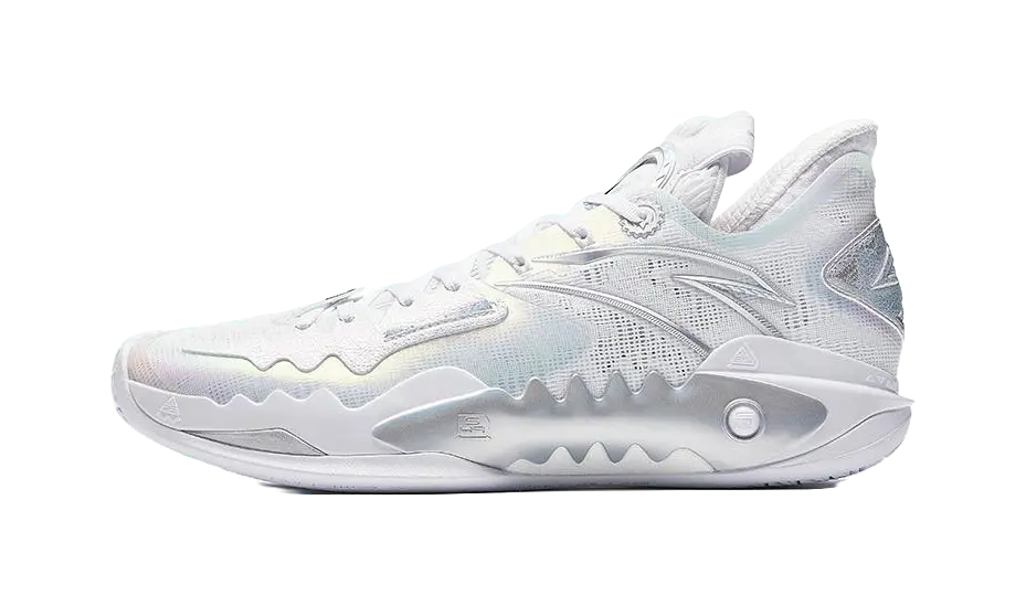 ANTA Shock Wave 5 Men's Basketball Shoes - White/Silver