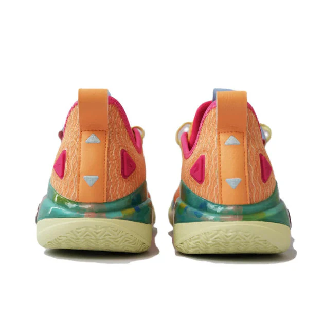 Anta Shock Wave 5 Pro Low-Top Basketball Shoes Men's Nitrogen Tech Peach Orange - Image 4