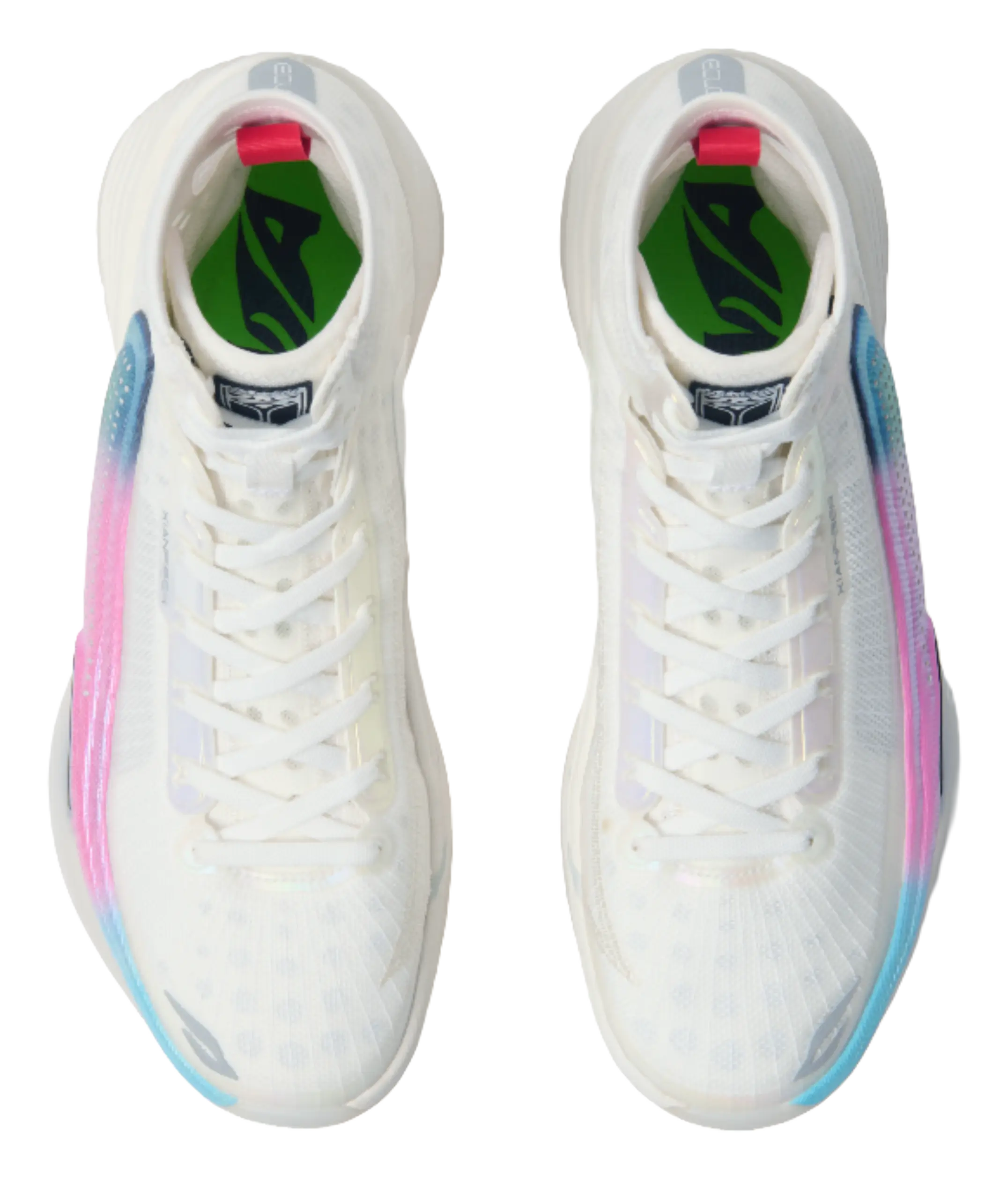 ANTA SNEAKERVERSE Eclosion Type 1 High-Top Basketball Shoes Men's Iridescent White - Image 5