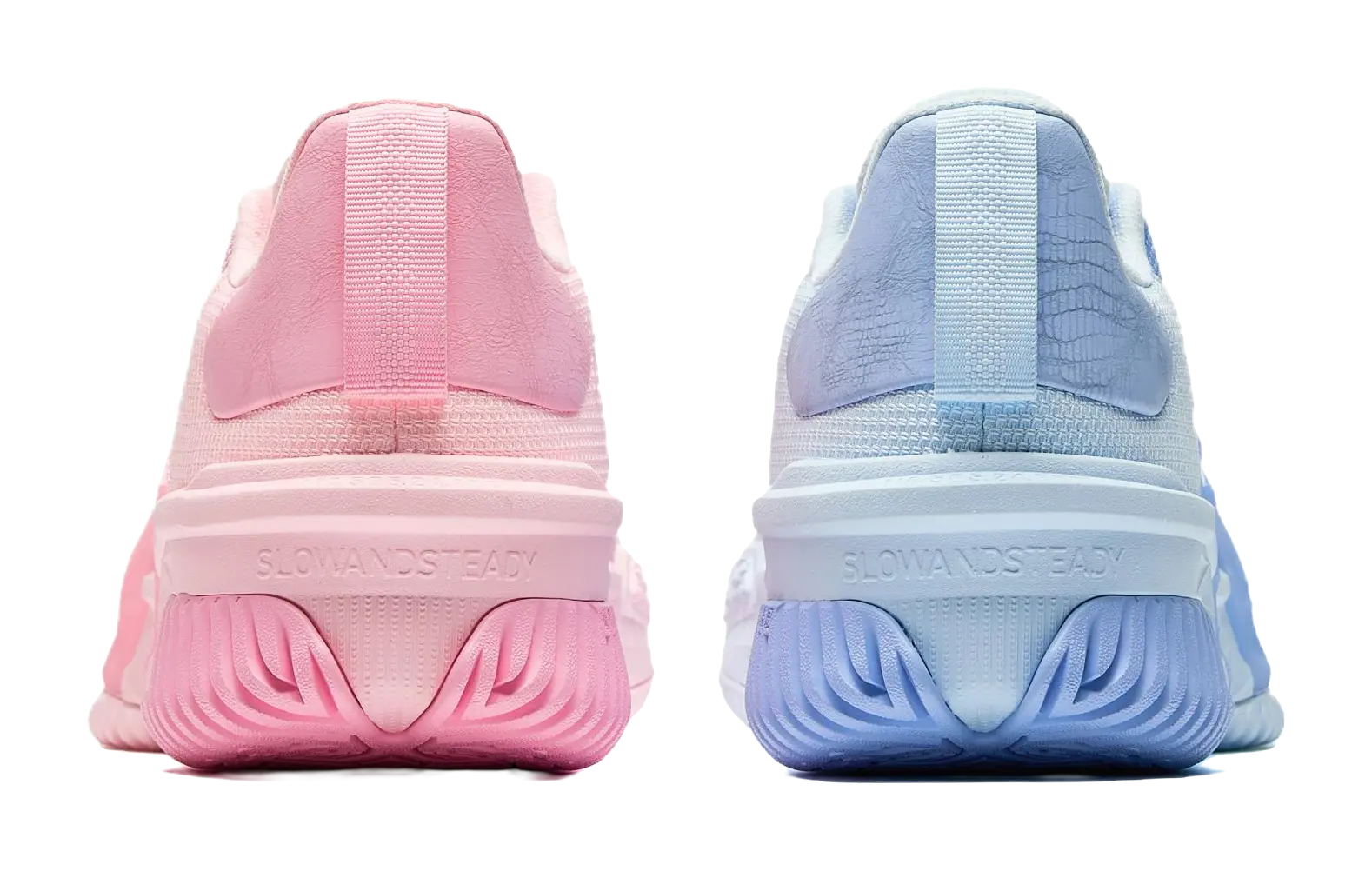 Anta Space 5 Cushioning, Abrasion Resistant, Anti Rollover Low Top Basketball Shoes Mens Pink Blue Mismatched - Image 7