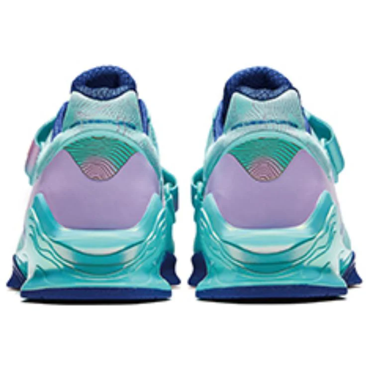 Anta Zhen Yue - Weightlifting Shoes Men‘s Blue Pink Gold - Image 4