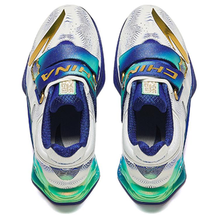 Anta Zhen Yue - Weightlifting Shoes Men‘s White Blue - Image 3