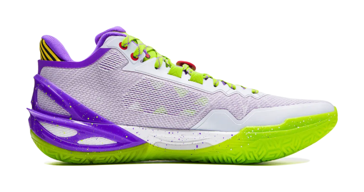Disney x Li-Ning Men's Basketball Shoes - Cushioned, Slip & Abrasion Resistant, Rebound Performance, White - Image 2