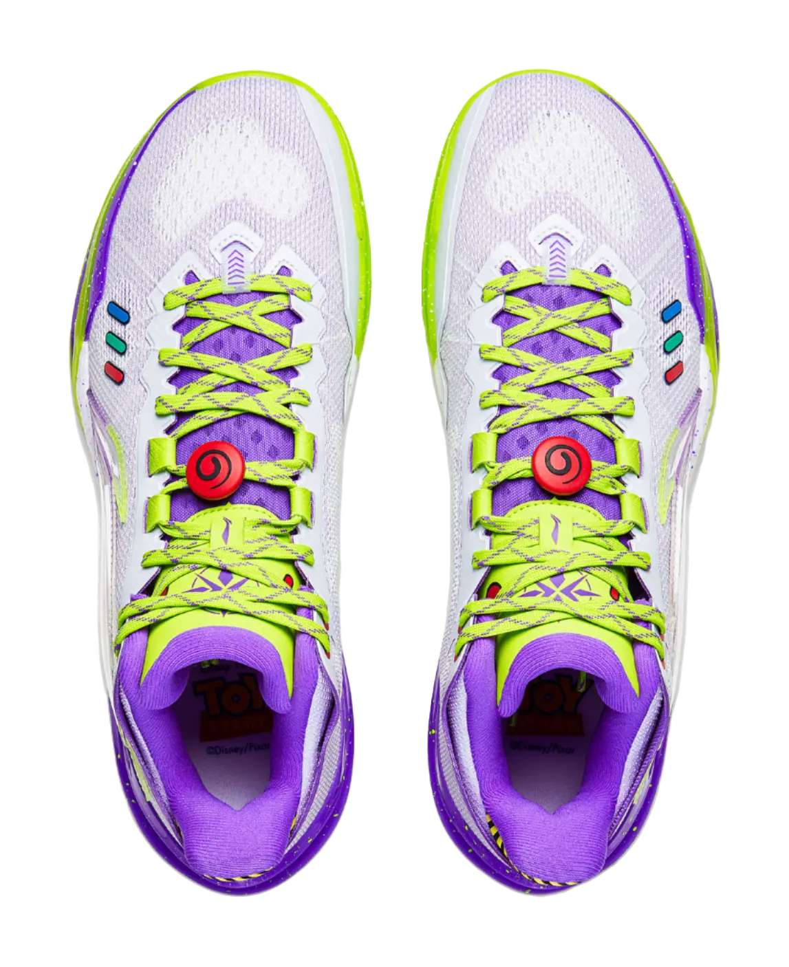Disney x Li-Ning Men's Basketball Shoes - Cushioned, Slip & Abrasion Resistant, Rebound Performance, White - Image 4