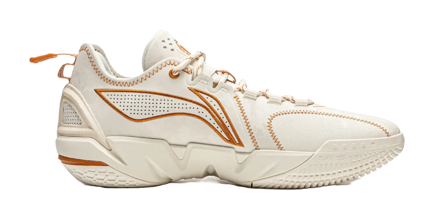 Li-Ning BADFIVE 4.5 Men's Basketball Shoes - BOOM Cushioning, Slip & Abrasion Resistant, Beige - Image 2