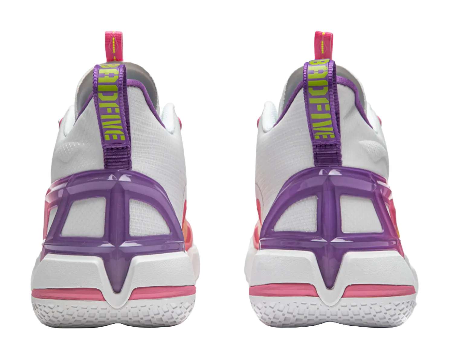 Li-Ning BadFive 4 Basketball Shoes Mens White Yellow Pink Purple - Image 6