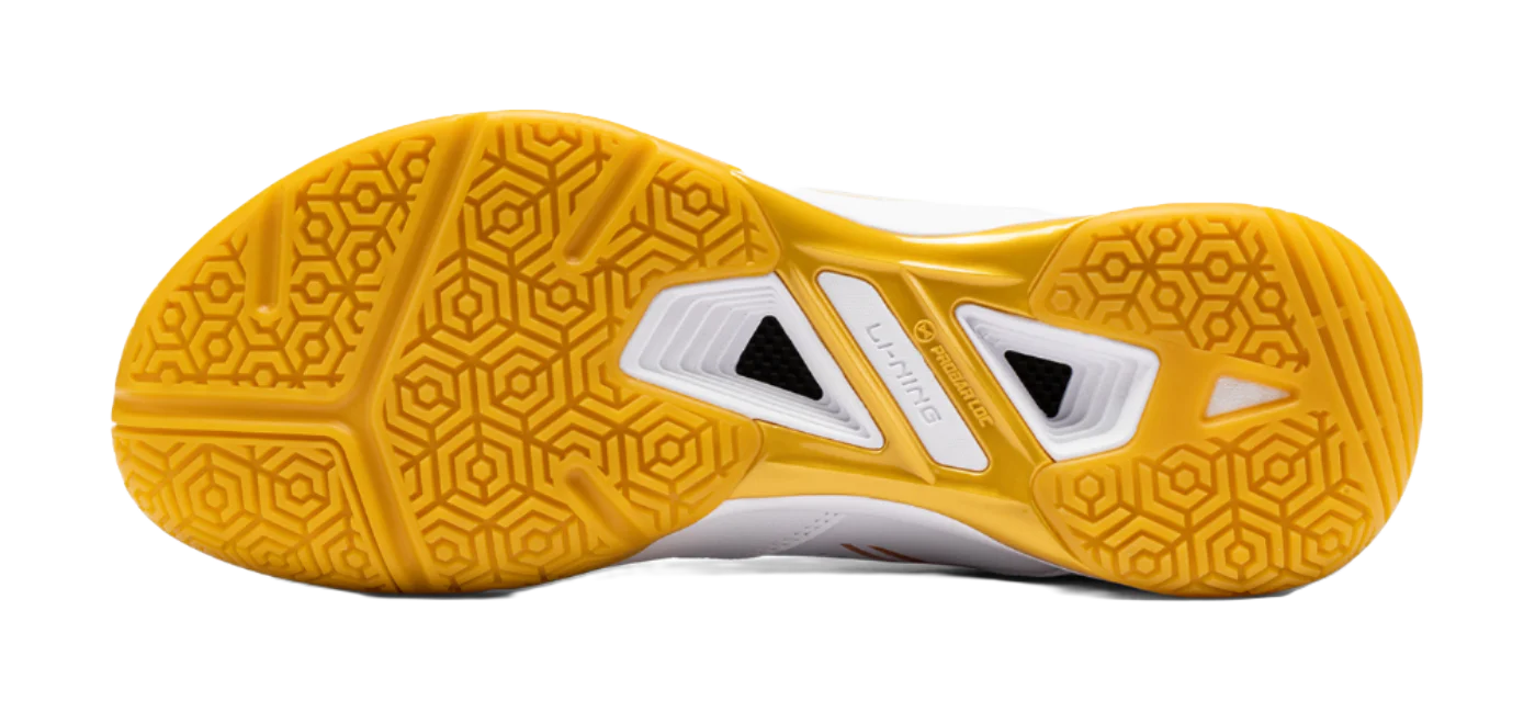 Li-Ning Blade DF-01 Max - Badminton Shoes Unisex White/Silver/Gold - Image 3
