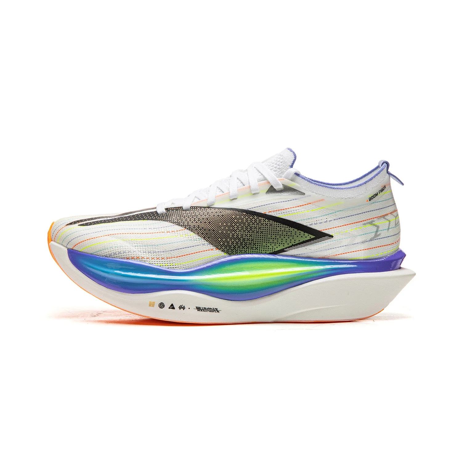 Li Ning Feidian 6 ELITE Cushioning Slip Resistant Abrasion Resistant Rebound Low top Carbon Plate Running Shoes Unisex