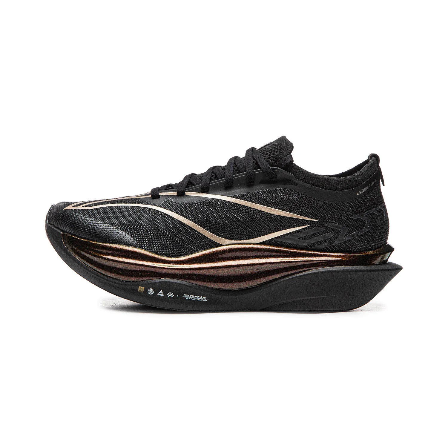 Li Ning Feidian 6 ELITE Cushioning Slip Resistant Abrasion Resistant Rebound Low top Carbon Plate Running Shoes Unisex
