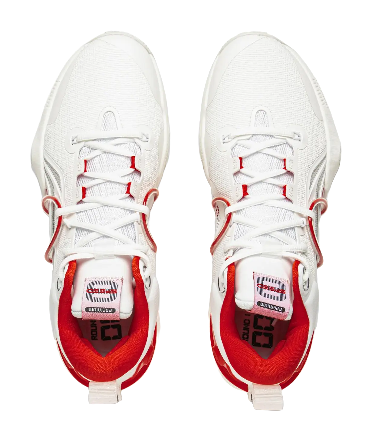 Li-Ning Speed 8 Men's Basketball Shoes - Light Foam, Anti-Slip, Wear-Resistant White/Red - Image 4