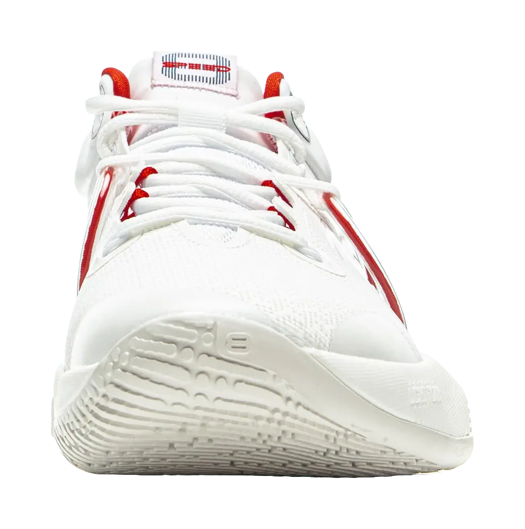 Li-Ning Speed 8 Men's Basketball Shoes - Light Foam, Anti-Slip, Wear-Resistant White/Red - Image 5