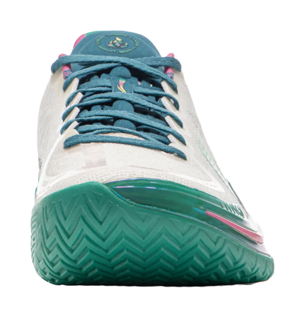 Li Ning Gamma Men's Basketball Shoes Low Top White/Green - Image 6