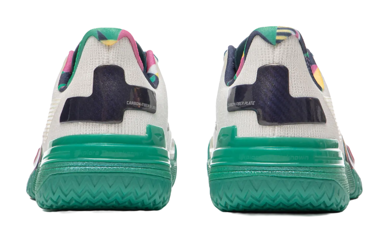 Li Ning Gamma Men's Basketball Shoes Low Top White/Green - Image 7