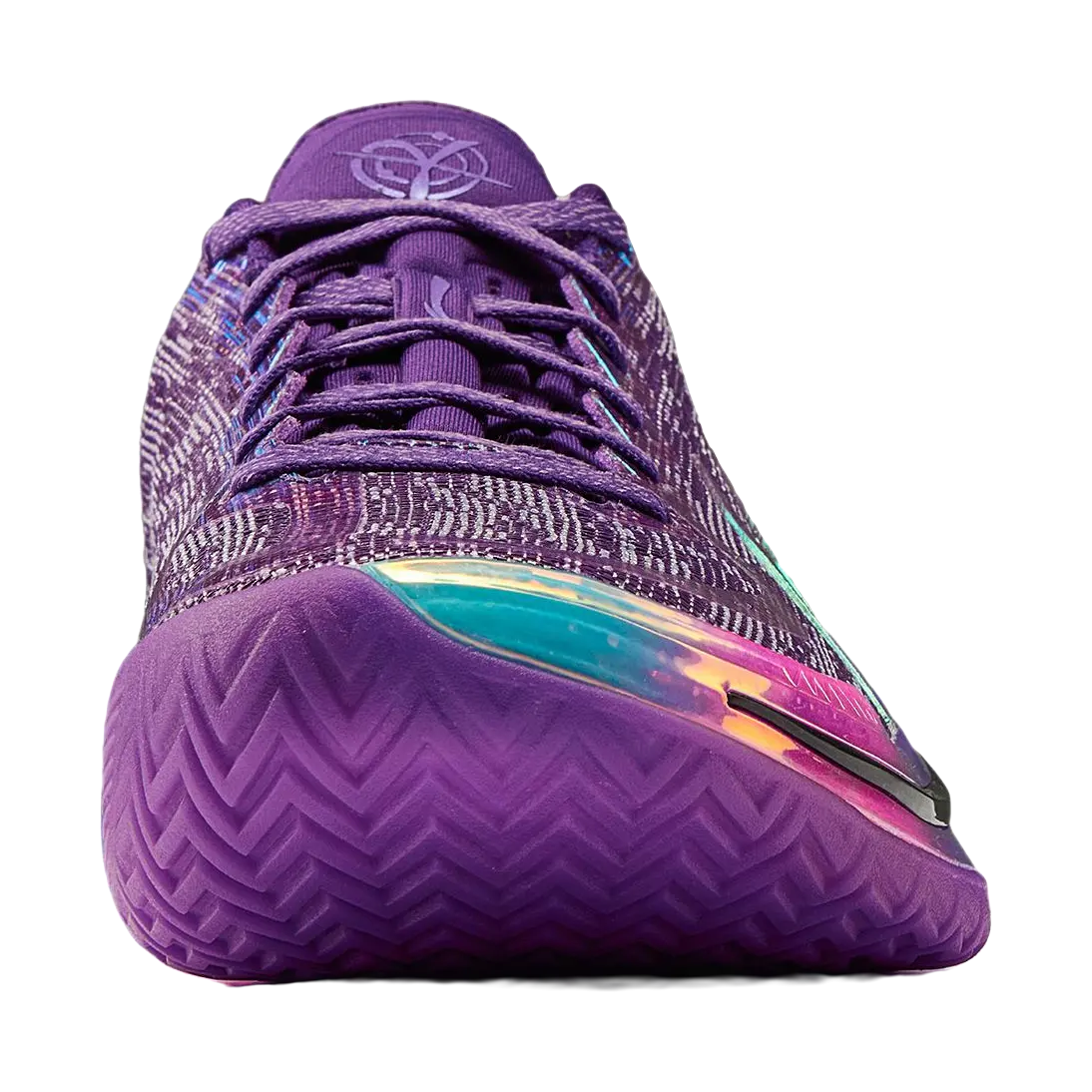 Li-Ning Gamma 1 Men's Basketball Shoes - Anti-Slip, Wear-Resistant, Lightweight, Low-Top, Purple/Yellow/Pink - Image 4