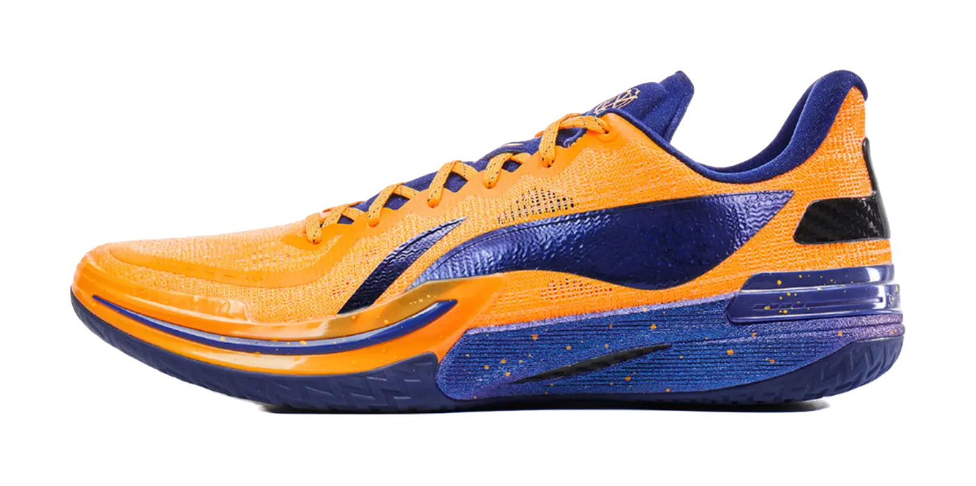 Li-Ning Gamma Men's Basketball Shoes - Cushioning, Slip & Abrasion Resistant, Orange - Image 2