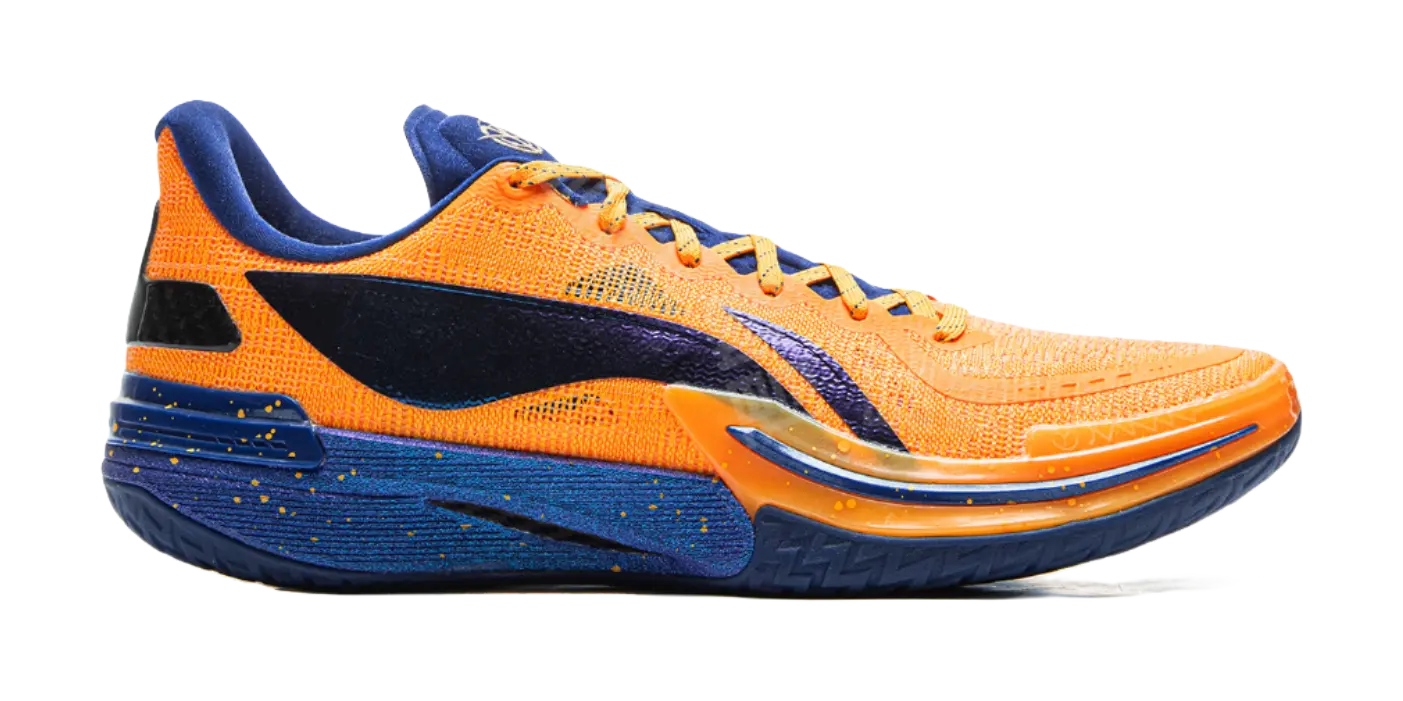 Li-Ning Gamma Men's Basketball Shoes - Cushioning, Slip & Abrasion Resistant, Orange - Image 3