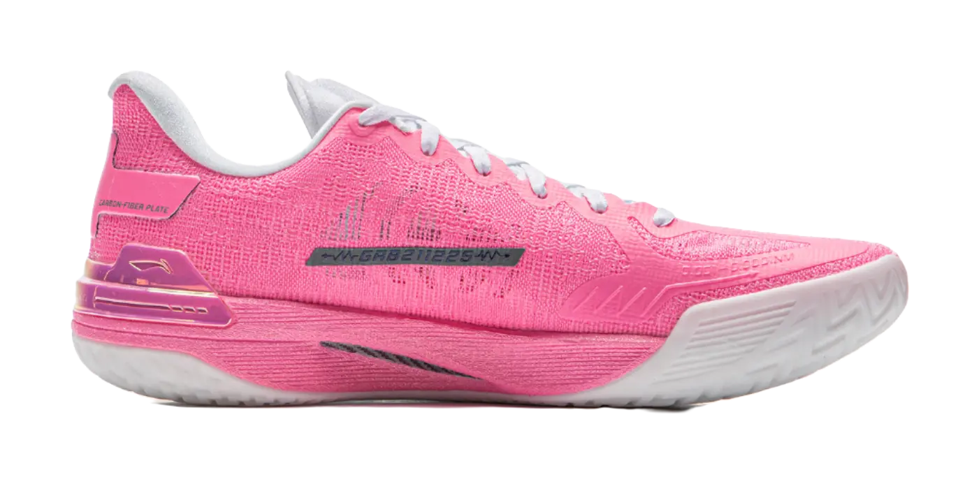 Li-Ning Gamma 1 Valentine's Day Low-Top Basketball Shoes Men's Pink - Image 3