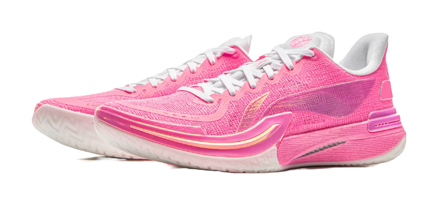 Li-Ning Gamma 1 Valentine's Day Low-Top Basketball Shoes Men's Pink - Image 4