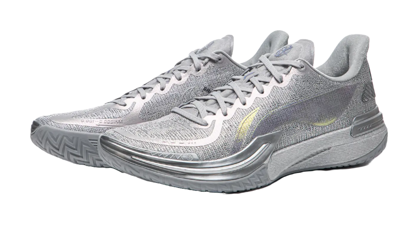 Li Ning Gamma 1 Men's Low-Top Basketball Shoes - Silver - Image 4