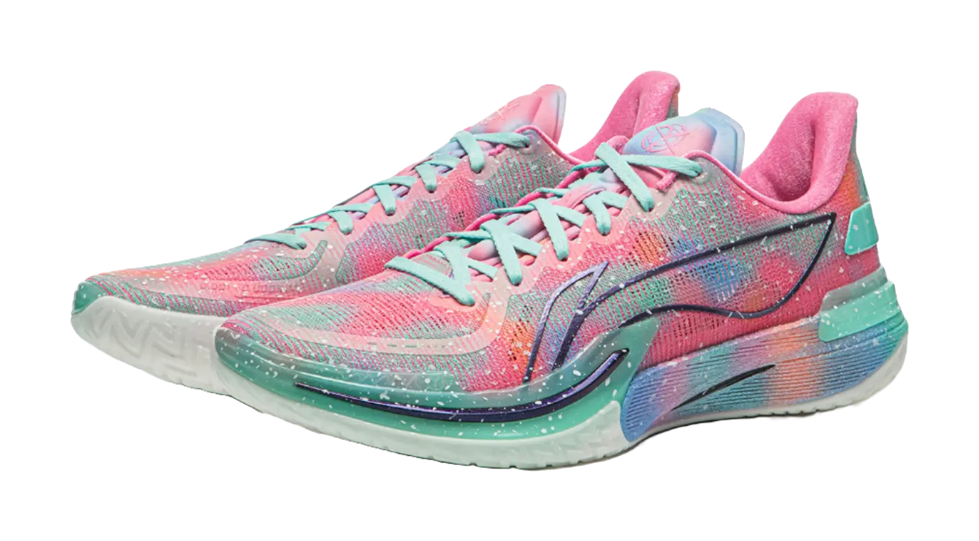 Li Ning Gamma Men's Low-Top Basketball Shoes Neon Pink - Image 4