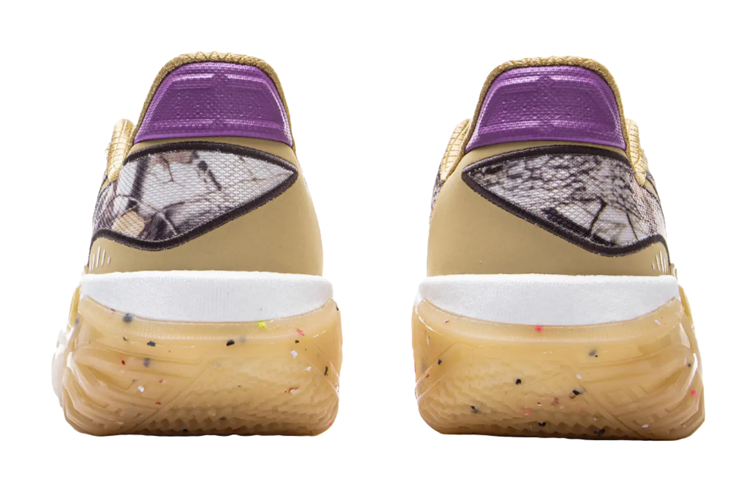 Li Ning Jie Ao 2 Men's Low-Top Basketball Shoes - White/Brown - Image 6